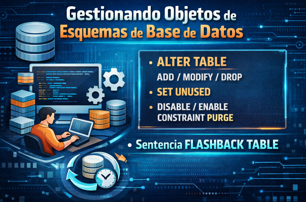 Gestionando Objetos de Esquemas de Base de Datos
