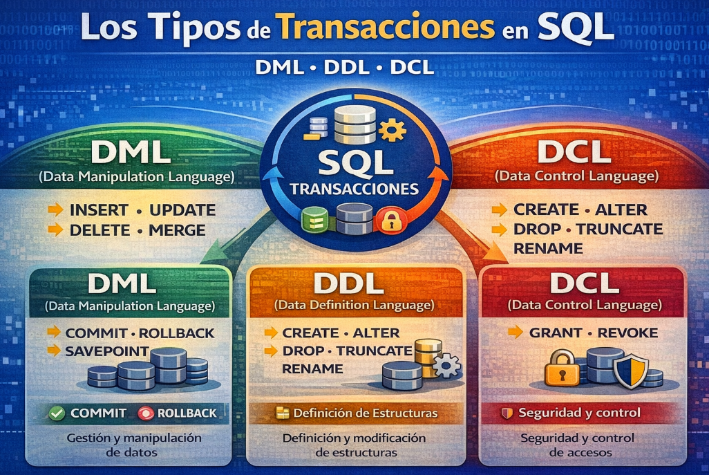 Los Tipos de Transacciones en SQL