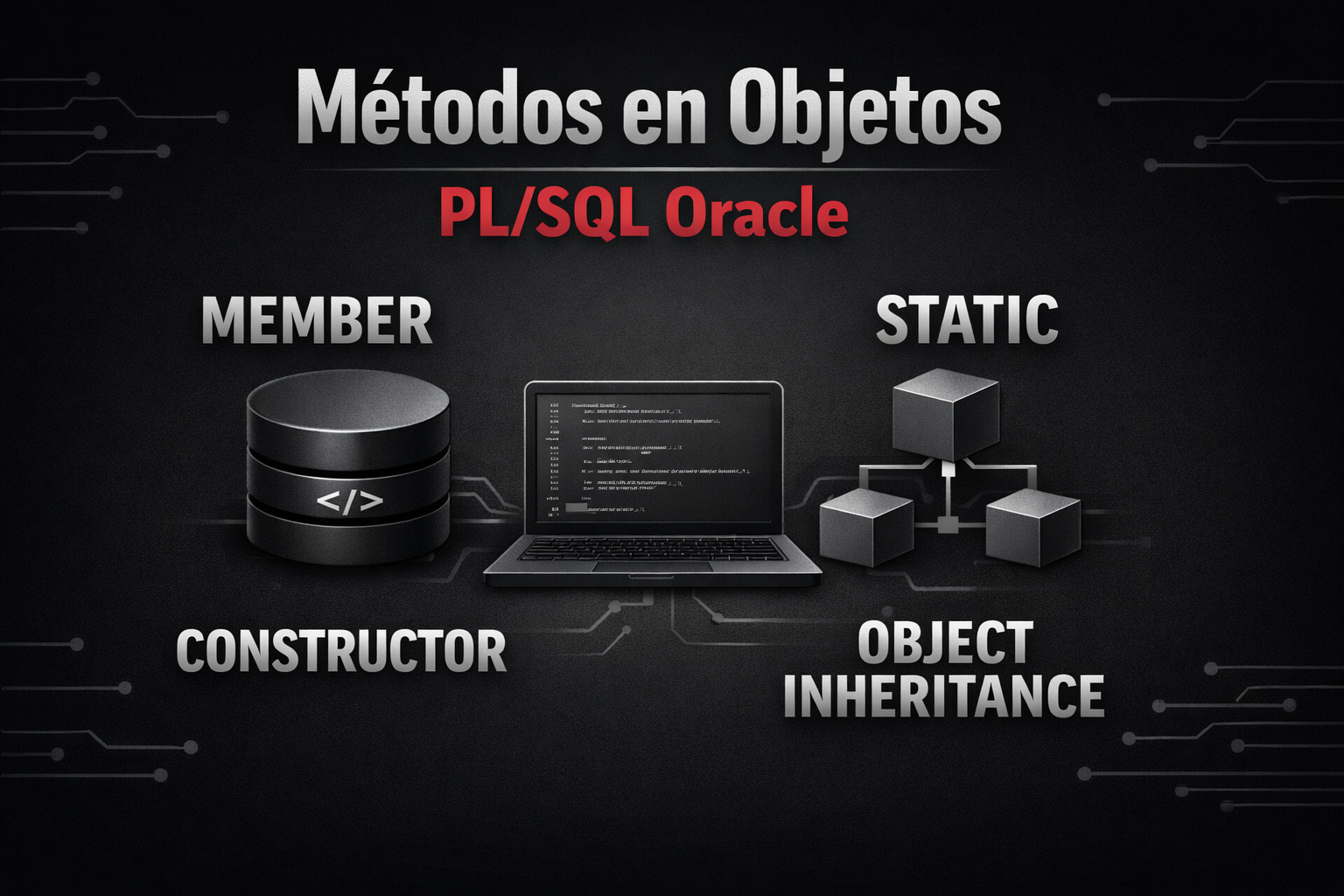 Los Métodos en Objetos del PL/SQL Oracle